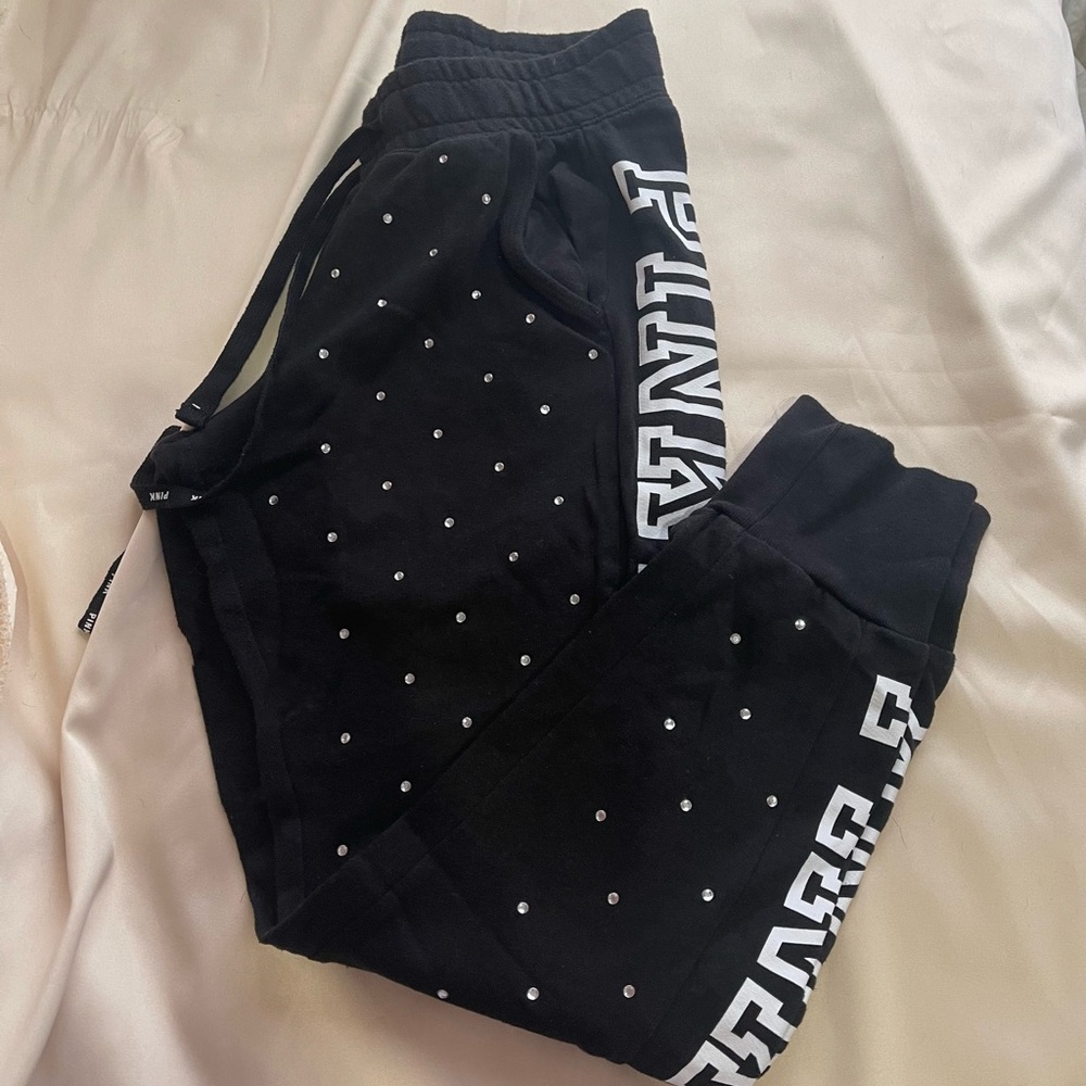 Rhinestone Victoria Secret Pink Joggers